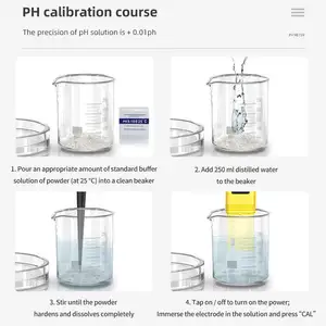 Ph Meter, Digitale Ph Tester, 0.01 Ph Hoge Nauwkeurigheid Waterkwaliteit Tester Met 0-14 Ph Meetbereik