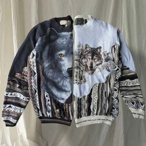 Sudaderas de diseñador de corte y costura personalizado para hombre Sudadera de jacquard Sudadera vintage de cuello redondo - Product Image 5