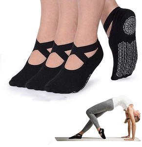 Meias De Algodao De Bandagem Antiderrapantes Fitness Ideais Para Pilates Meias De <span class=keywords><strong>Danca</strong></span> De Bale Puro - Product Image 6