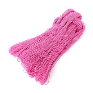 Cordon en caoutchouc rond hautement élastique de 1,2 mm, 31 couleurs, noir, blanc, coloré, bande élastique ronde, vente en gros - Product Image 1