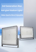 Éclairage public extérieur de réverbère de Polonais léger élevé LED 250W * 3 pour la place d'allée d'aéroport de stade de football