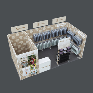 Cabina de ropa portátil de 10X20ft con vestuario y estantería - Product Image 2