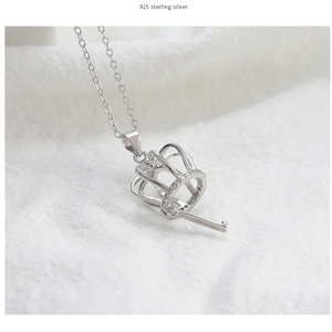 S925 Sterling <strong>Silver</strong> Wish Bulk Pearl Oysters <strong>Charm</strong> Cage Pendant Wholesale - Product Image 3
