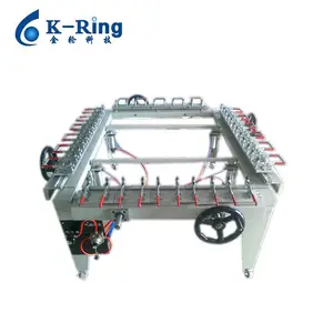 Mechanically screen printing mesh stretching machine