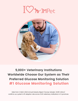 Appareil de mesure du glucose sanguin pour chiens et chats - Kit de surveillance du glucose sanguin vétérinaire avec bandelettes de test