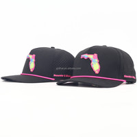 Gorra de Béisbol de 5 Paneles Impermeable con Impresión Personalizada, Gorra de Golf Transpirable con Logotipo de PVC y Cuerda de Goma para Entusiastas del Golf