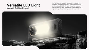 Téléphone mobile robuste Ulefone 4G 20000mAh 6,78 pouces Vision nocturne 8+256 Go Android 16 Téléphone Ulefone Rugking 5 Pro - Product Image 6