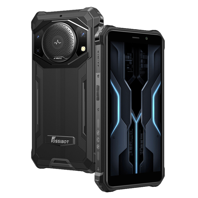 Fossibot Rugged Smartphone F101P IP68/69K Water Resistant Shock-proof Phone 10600mAh Battery and Big Speaker for Reliable Use