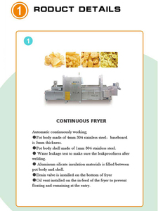 Máy Chiên Liên Tục Công Nghiệp Chất Lượng Cao Máy Chiên Cá Tôm Chiên Giòn Tự Động Giá - Product Image 3