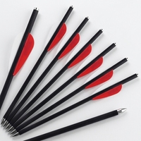 Flèche Xiaofei en carbone pur pour tir à l'arc en extérieur, diamètre extérieur 6 mm, pointe métallique 21,5 cm, pour chasse et arbalète - Vente en gros usine HT
