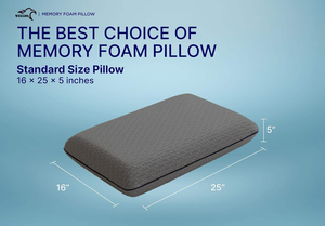 Ergonomic Cooling <strong>Gel</strong> Memory Foam Orthopedic Contoured Pillow Firm and Supportive for Neck and Shoulder Sleeping Pillow - Product Image 2