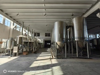 Cuve de Fermentation d'Alcool Sanitaire en Acier Inoxydable SUS304 Pressurisée 1500L 3000L, Récipient Sous Pression Contrôlé par PLC pour Microbrasserie
