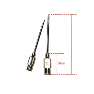 Ago per Iniezione Veterinaria Riutilizzabile di Alta Qualità in Acciaio Inox con Attacco Luer Lock 14G-18G Certificato CE Classe II per Uso in Ospedali Veterinari - Product Image 1