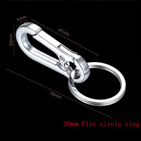 Gantungan kunci karabiner Logam jumlah besar, gantungan kunci Safety Snap Hook Organizer gantungan kunci rantai Diy kerajinan Aksesori gesper klip