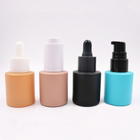 Flacon compte-gouttes personnalisé en verre ambré noir de 30 ml pour sérum de soin de la peau avec impression sérigraphique pour huile essentielle et usage cosmétique