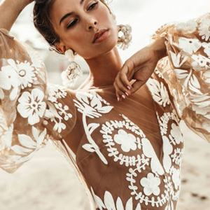 Robes longues à manches longues, sexy, moulantes, longueur au sol, grande taille, robe de soirée pour soirée décontractée - Product Image 3