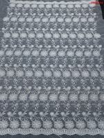 Nouvelle Arrivée T-win Textile : Tissu en Dentelle Florale Brodé avec Paillettes pour Conception de Tenues de Soirée
