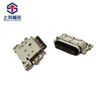 Connecteur USB femelle 24 broches USB Type C à montage central, étanche IPX7, 7,10 L