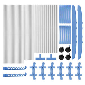 Séchoir à linge métallique à 3 niveaux avec 2 ailes, pour intérieur ou extérieur, séchoir à linge roulant de 20 m avec roulettes - Product Image 3