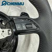 Volant de voiture en cuir pour Audi Q3 Q5 A3 S3 S8 R8 S6 S7 A4 A5 A6 A7 2014 2015 2013 S-Line Sport à fond plat – Vente directe usine