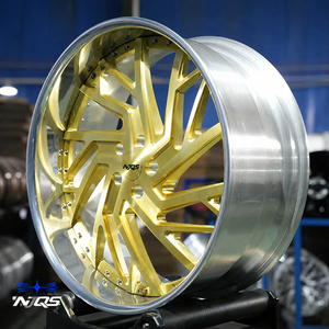 Rines Forjados NJQS Personalizados de 24, 26 y 28 Pulgadas, 5x120, 5x1143, con Radios Pulidos y Borde Cromado, para BMW/<span class=keywords><strong>Benz</strong></span>/Audi/Chevy - Product Image 3