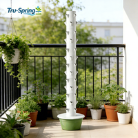 Système de culture hydroponique vertical automatique Tru-Spring à 13 étages pour la plantation hydroponique de menthe et de basilic, utilisation intérieure/extérieure