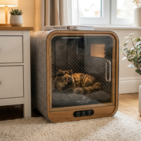 Cabine insonorisée de luxe pour animaux de compagnie, climatisée et à réduction de bruit
