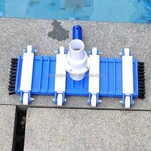 Meilleure vente de tête d'aspirateur de <span class=keywords><strong>piscine</strong></span> en plastique bleu pour <span class=keywords><strong>piscine</strong></span> extérieure 14 "têtes d'aspirateur flexibles avec brosse latérale - Product Image 4
