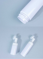 Bouteille en plastique transparente pour soins de la peau pour animaux de compagnie, avec pompe à mousse en forme de fleur, 100 ml, 120 ml, 150 ml, 200 ml