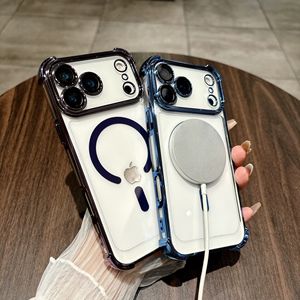 เคสแม่เหล็กแข็งเคลือบอิเล็คโทรเพลทสำหรับ iPhone 17 PRO MAX พร้อมเคสป้องกันเลนส์สำหรับ iPhone 17 16 15 - Product Image 2
