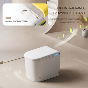 Kích Thước Nhỏ Tự Động Gốm Thông Minh Nhà Vệ Sinh Tiết Kiệm Không Gian Sàn Gắn <span class=keywords><strong>Commode</strong></span> Với Điều Khiển Từ Xa Cho Phòng Tắm Tủ Quần Áo - Product Image 6