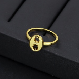 Bague pour homme plaquée or 24 carats JXX, style classique, alliance, bijoux pour homme et femme, en laiton - Product Image 3