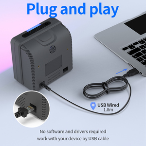 Gtcodestar USB nhúng máy quét mã vạch 2D hình ảnh Omni Máy quét định hướng 1D có dây đầu đọc mã vạch Máy tính để bàn QR Máy quét mã vạch - Product Image 4