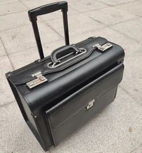 热卖飞行员行李箱新款手推车随身携带箱商务旅行拉杆包高品质带轮子的飞行员包