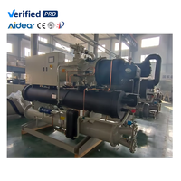 Refrigerador de bobina central Fabricante Aidear Enfriador de agua de tornillo refrigerado por aire industrial Compresor de enfriador Bitzer industrial