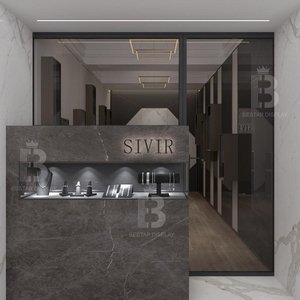 Vitrine de présentation de bijoux Baishida moderne marocaine écologique pour magasins de détail avec verre haut de gamme pour éclairage LED - Product Image 4