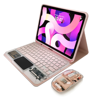 Keyboard Ultra Tipis USB C Touchpad Magic Custom Gaming RGB 60% Keyboard BT Tipe C Portabel Mini Nirkabel untuk ipad