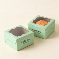 Emballage personnalisé pour gâteaux et desserts sucrés, vente en gros, boîtes en carton de qualité alimentaire pour biscuits, gaufres et desserts, contenants alimentaires personnalisés à emporter