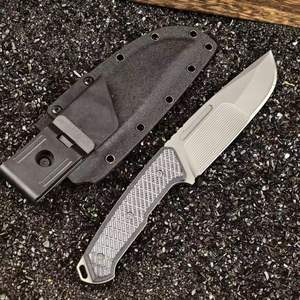 Couteau de chasse personnalisable en acier inoxydable à pointe tombante, 12 pouces, manche en aluminium, tactique, survie en extérieur, support OEM - Product Image 5
