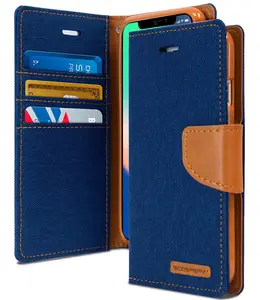 Funda de teléfono abatible de alta calidad para Samsung Note 20, funda Ultra de lona para diario, billetera