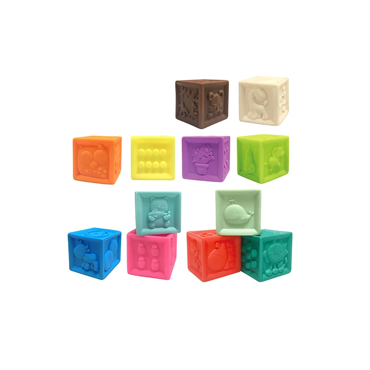 Силиконовая игрушка-башня 12 шт., детские игрушки