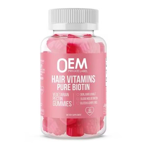 Gomitas de Vitaminas para el Cabello y la Piel de Marca Privada, Gomitas de Biotina Pura y Colágeno, Gomitas de Vinagre de Sidra de Manzana - Product Image 2