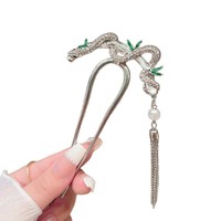 Bâtons chinois pour cheveux gland épingle à cheveux serpent cheveux accessoires Serpentine en forme de U cheveux bâton épingle à cheveux serpent gland cheveux bâton
