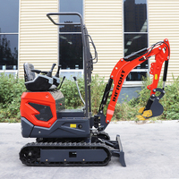 Excavator Mini Crawler Kompak China 1.8 Ton 3.5 Ton Bersertifikasi CE EPA Mesin Hidrolik untuk Pekerjaan Pertanian dan Pekerjaan Tanah