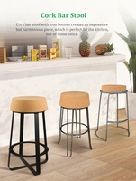 Tabouret de Bar de luxe, chaise haute, moderne, entrée Oem, écologique en liège, offre spéciale