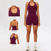 XW-MS1137 Groothandel Sportkleding Halter High Impact Yogabroekje Outdoor Fitness Kleding Dames Gym Activewear