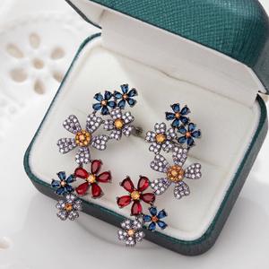 Fashion Dangle Earring Fashion Jewelry Earing For Women Fine Jewelry Earing Stainless Steel Gold Plated Jewellery Flower pattern - Product Image 2