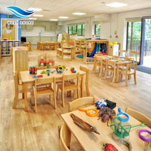 Muebles de Madera Modernos y Ecológicos para Preescolar, Mesa y Sillas para Jardín de Infancia, Almacenamiento para Niños, Escuela Montessori para la Primera Infancia - Product Image 1