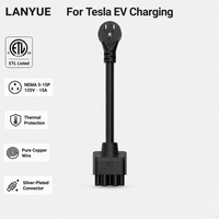 Adaptateur de rallonge pour chargeur de véhicule électrique Tesla NEMA 5-15P Gen 2, connecteur NEMA 5-15P Tesla, rallonge Tesla NEMA 5-15P
