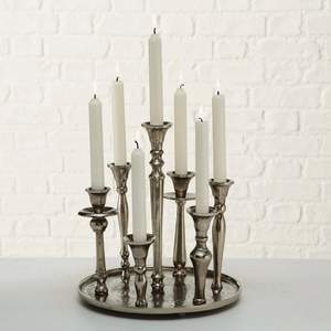 2025 derniers produits de décoration pour la maison et les hôtels bougeoir en aluminium pour les centres de table décor unique et élégant - Product Image 2